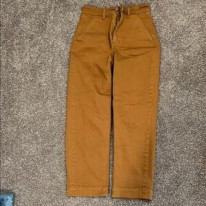 NWOT Everlane 00 Carmel cropped straight regular pants